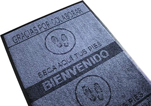 Felpudo desinfectante Calzado - Alfombra Limpia Zapatos para la Entrada, felpudos Entrada casa Originales, moqueta higienizante (70_x_110_cm)