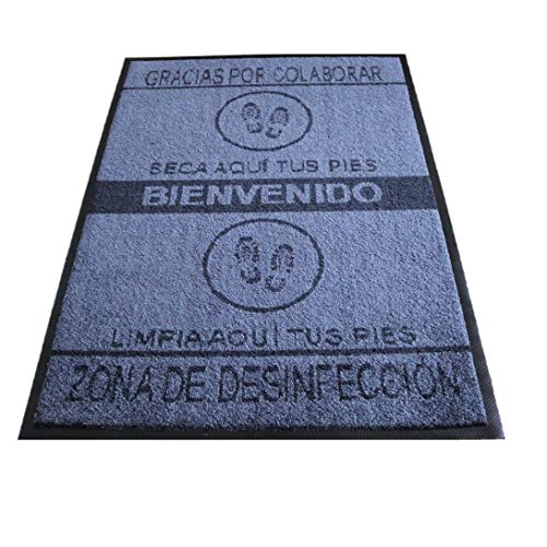 Felpudo desinfectante Calzado - Alfombra Limpia Zapatos para la Entrada, felpudos Entrada casa Originales, moqueta higienizante (70_x_110_cm)