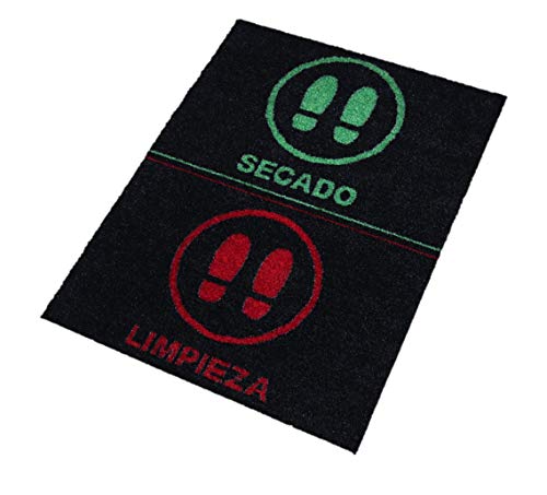Felpudo desinfectante Calzado - Alfombra Limpia Zapatos para la Entrada, moqueta higienizante (58_x_75_cm)