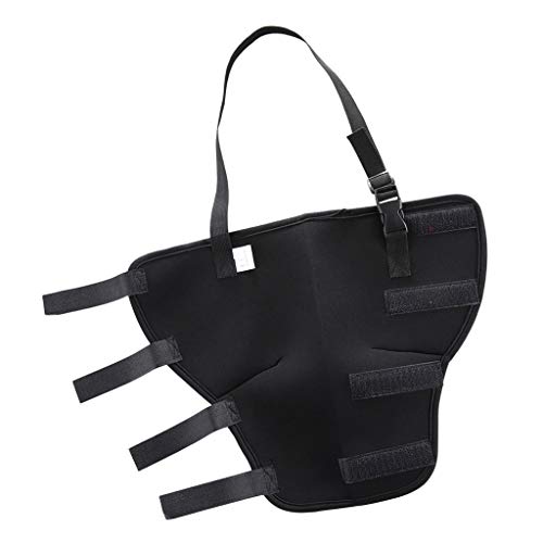 Fenteer Soporte para Articulación de Rodilla de Perro Protector de Codo - Pata Trasera Derecha-Negro S