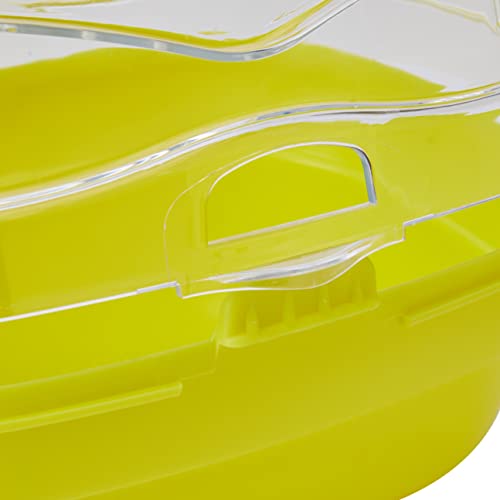 Ferplast Trasportín para hámsteres y otros pequeños roedores ALADINO SMALL Jaula de viaje para roedores y hámsteres, Rejillas de ventilación, Cómoda asa, Cierre seguro, 20 x 16 x h 13,5 cm Verde