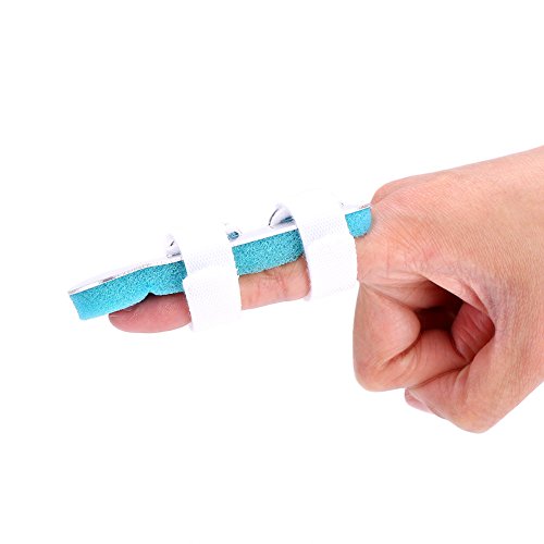 Férula de soporte para dedos, férula estable para dedos de 3 tamaños, aluminio suave para dedo casero(M)