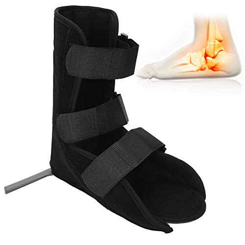 Férula de tobillo para fracturas de férula de caída de pie transpirable, soporte ajustable para tobillo(M)