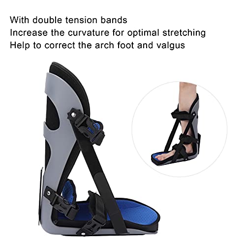 Férula Dorsal para Noche, Luz Suave, Fascitis Plantar, Férula para Tendón de Aquiles, Dorsal con Toalla Suave Lavable Y Cuña para el Pie para el Tratamiento de la Fascitis Plantar(S)