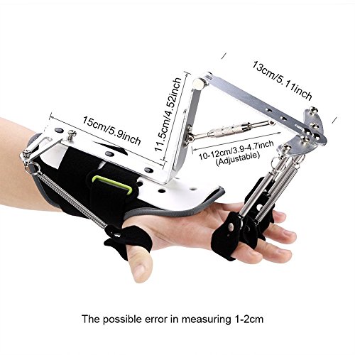 Férula para muñeca y pulgar, dispositivo ortopédico de rehabilitación de dedo ajustable Dispositivo de muñeca de brazo para infarto cerebral Trombosis Accidente cerebrovascular, aprobado por la FDA