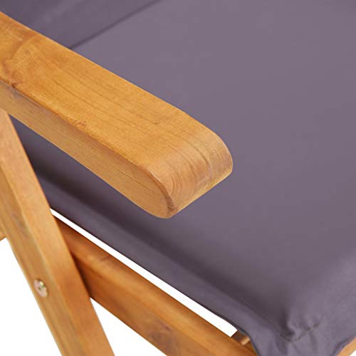 Festnight Sillas de Jardín Reclinables 2 uds Sillas Exterior Terraza Madera Acacia Maciza Puede Reclinarse en 5 Posiciones Marrón 57 x 69 x 111 cm