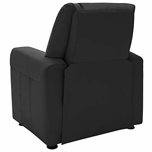Festnjght Sillón Reclinable Tela Negro, Sillón Relax con Reposapiés, Sistema de Apertura Push, Compacto, Butaca Salón Reclinable hasta 160º