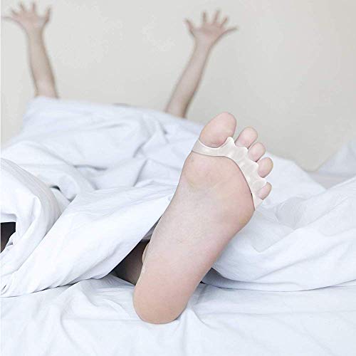 FGA Los Dedos de los pies Mangas Separadores del Dedo del pie para s La Plancha Ayuda a Ajustar el Dedo Gordo del pie para Evitar Que Valgus enderece los Dedos doblados 2PCS