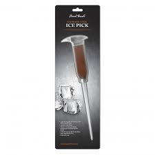 Final Touch Ice Pick Japanese Style Made From Stainless Steell With Wooden Handle - 13 cm