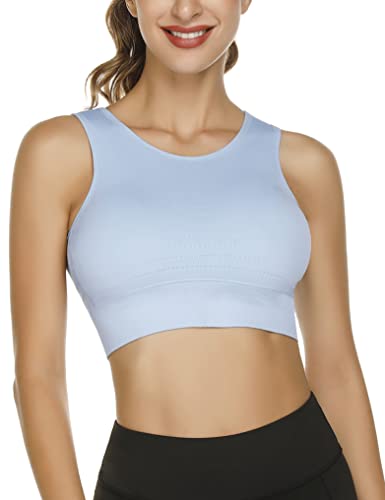 Fipput Sujetador Deportivo para Mujer Alto Impacto Sujetador Yoga Mujer con Almohadillas Extraíbles Sujetador Deportivo Mujer para Running Ejercicio Fitness