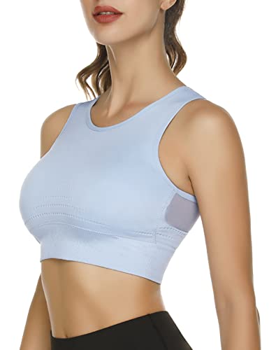 Fipput Sujetador Deportivo para Mujer Alto Impacto Sujetador Yoga Mujer con Almohadillas Extraíbles Sujetador Deportivo Mujer para Running Ejercicio Fitness