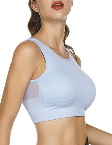 Fipput Sujetador Deportivo para Mujer Alto Impacto Sujetador Yoga Mujer con Almohadillas Extraíbles Sujetador Deportivo Mujer para Running Ejercicio Fitness