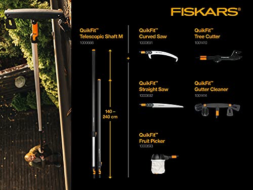 Fiskars Sierra recta, Longitud: 52 cm, Acero templado, Negro/Naranja, 1000692
