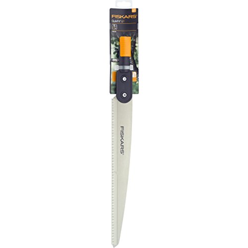 Fiskars Sierra recta, Longitud: 52 cm, Acero templado, Negro/Naranja, 1000692
