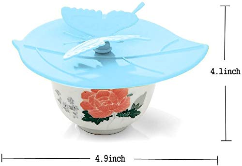Fiyuer Tapa Taza Silicona 12 Pcs Tapas de la Taza de la Bebida del silicón Mariposas Tapa de Copa para Tazas de Café y té