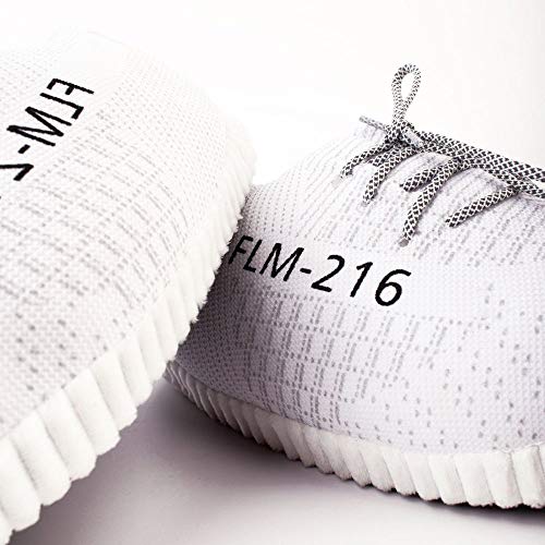 Flamingueo Zapatillas de Casa - Zapatillas Casa Mujer, Zapatillas Casa Hombre, Zapatillas Invierno Mujer y Hombre, Zapatillas Casa Divertidas, Zapatillas Casa Originales (Blancas)