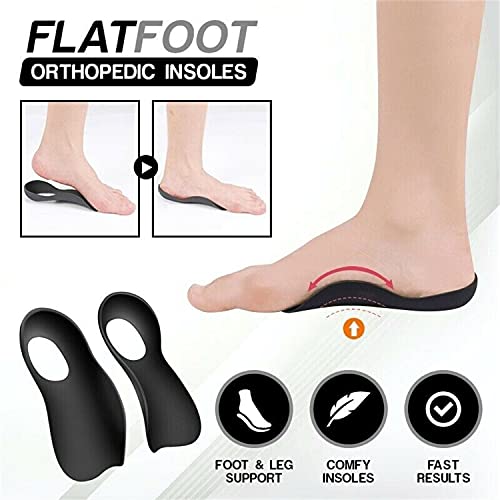 Flat Foot Orthopedic Insoles, Flatfoot O-Type Leg Foot Valgus Correction Shoe Insert,Arch Supports Relieve Plantar Fasciitis,for Fallen Arches Flat Feet Plantar Fasciitis (White, M（35~39）)