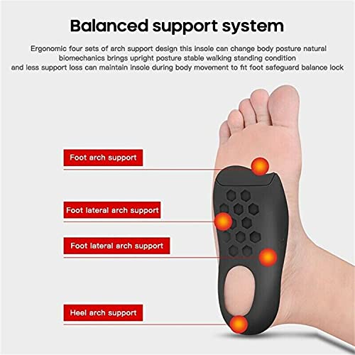 Flat Foot Orthopedic Insoles, Flatfoot O-Type Leg Foot Valgus Correction Shoe Insert,Arch Supports Relieve Plantar Fasciitis,for Fallen Arches Flat Feet Plantar Fasciitis (White, M（35~39）)