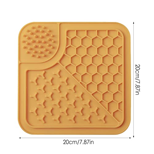 flou Almohadilla para para Perros - Almohadilla para de Mantequilla de maní para Perros con succión súper Fuerte - Alimentador Lento para Perros para Reducir el aburrimiento y la ansiedad - Apto