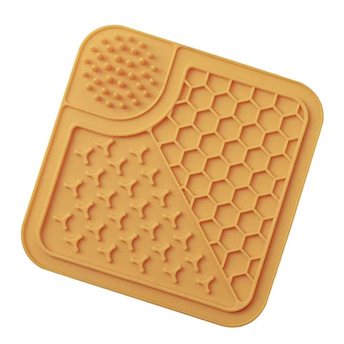 flou Almohadilla para para Perros - Almohadilla para de Mantequilla de maní para Perros con succión súper Fuerte - Alimentador Lento para Perros para Reducir el aburrimiento y la ansiedad - Apto