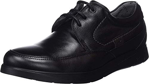 Fluchos New Professional, Zapatos de Trabajo Hombre, Negro (Sanotan Negro Negro), 41 EU