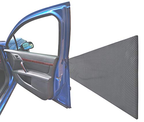 FLWP20020Bx2 Protectoras paragolpes de pared parking, fabricado en espuma autoadhesivo, para espacios de estacionamiento, garajes y almacenes, 200x20x0,5 cm, negro (2 piezas)