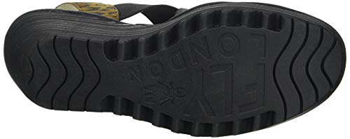 Fly London Yaji888fly, Sandalia Mujer, Bronceado Negro, 40 EU