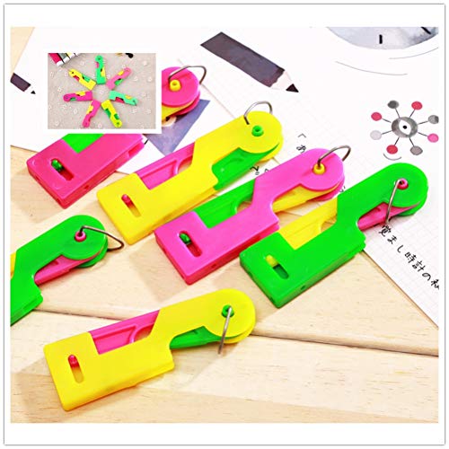 FLZONE Dispositivo de Hilo de Aguja,6 Piezas Enhebrador de Aguja Automático con 30 PCS Agujas de Coser para Proyectos de Manualidades de Costura