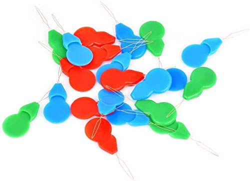 FLZONE Enhebrador de Aguja,50 Piezas Enhebradores de Agujas de Plástico para Coser Mano y Máquina de Coser Manualidades
