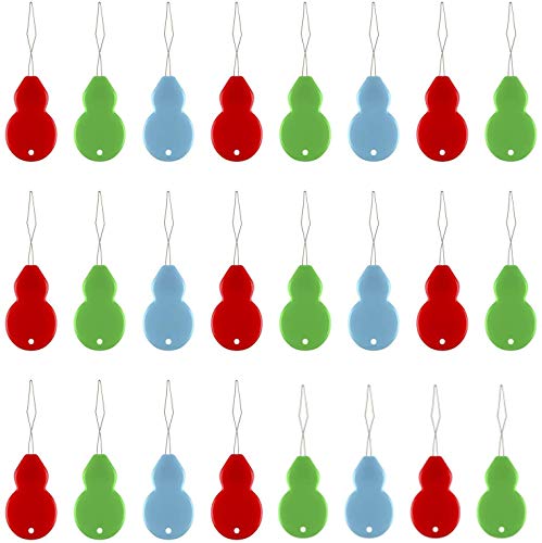 FLZONE Enhebrador de Aguja,50 Piezas Enhebradores de Agujas de Plástico para Coser Mano y Máquina de Coser Manualidades