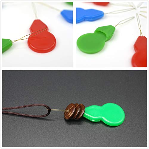 FLZONE Enhebrador de Aguja,50 Piezas Enhebradores de Agujas de Plástico para Coser Mano y Máquina de Coser Manualidades