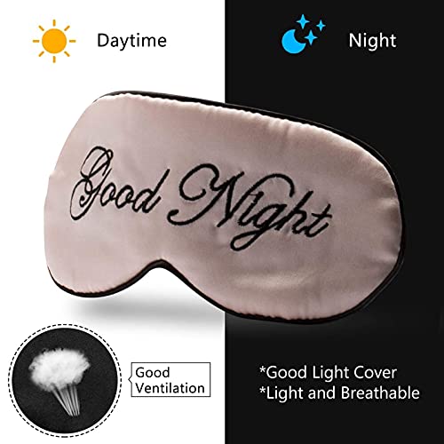 Fmlkic Máscaras de Seda para Dormir Máscara Satinada de Ojos para Dormir con Correa Ajustable Venda Suave Transpirable Cubierta Máscara de Ojos para Dormir de Seda, Color Mezclado-8 Piezas