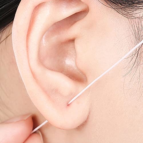 FOMIYES 1 Juego de Pendientes de Hilo Dental para Agujeros Piercing para Después de Cuidado Rosa Fragancia Eliminación de Olores Piercing para Oreja Herramienta de Limpieza con Líquido de