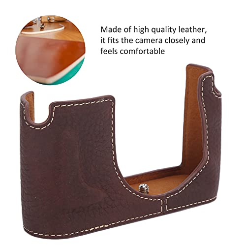FOTABPYTI Estuche Básico para Medio Cuerpo para Cámara, Suave Y Cómodo Medio Bolso para Cámara, Anticaída, Ligero para Cámara Digital Q(Color café)