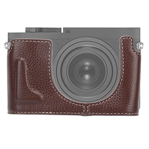 FOTABPYTI Estuche Básico para Medio Cuerpo para Cámara, Suave Y Cómodo Medio Bolso para Cámara, Anticaída, Ligero para Cámara Digital Q(Color café)
