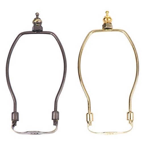 FRCOLOR 2 Piezas Soporte de Arpa de Lámpara Soportes de Pantalla Desmontable Mesa/Lámpara de Pie Soporte de Arpa para Accesorios de Repuesto de Iluminación DIY