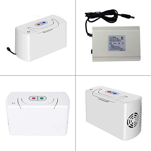 FSYG Concentrador de oxígeno portátil con batería Recargable extraíble para el hogar y el Viaje Use el Mejor concentrador de oxígeno