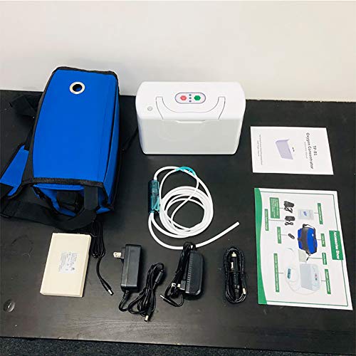 FSYG Concentrador de oxígeno portátil con batería Recargable extraíble para el hogar y el Viaje Use el Mejor concentrador de oxígeno