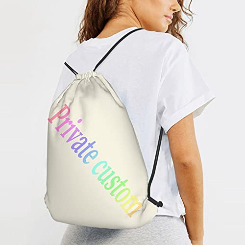 fudin Impermeable Bolsa de Cuerdas Saco de Gimnasio Jilguero posado sobre bañera para pájaros Deporte Mochila para Playa Viaje Natación