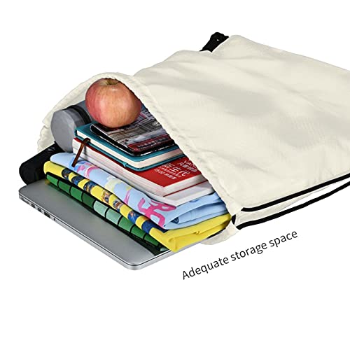 fudin Impermeable Bolsa de Cuerdas Saco de Gimnasio Jilguero posado sobre bañera para pájaros Deporte Mochila para Playa Viaje Natación