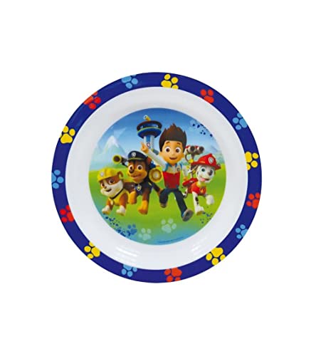 Fun House 005398 - Juego de utensilios de comida, para niños (La Patrulla Canina, 3 piezas, polipropileno, 26,5 x 7 x 25 cm, azul)