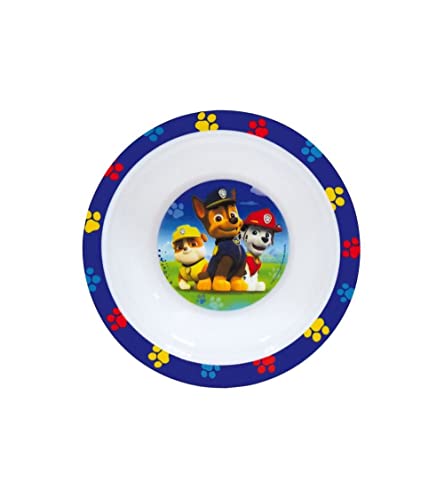Fun House 005398 - Juego de utensilios de comida, para niños (La Patrulla Canina, 3 piezas, polipropileno, 26,5 x 7 x 25 cm, azul)