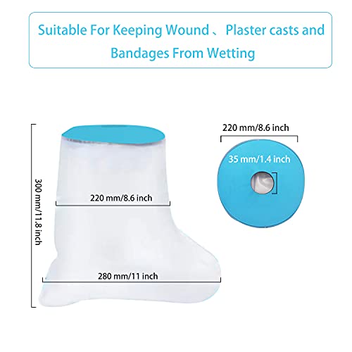 Funda Escayola Pie Niños, Escayola Protector Pie Ducha, Protector Escayola Impermeable, Ideal para Usar en Baño o Ducha