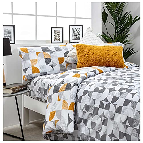Funda Nordica Reversible Carnaby Grey Cama de 105 X 190/200 50% ALGODÓN-50% POLIÉSTER. Color Gris