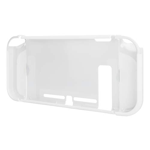 Funda para Gamepad, Fácil de Desmontar, Diseño Dividido, Fácil de Usar, PC + ABS Mateial, Carcasa para Gamepad con Mango en Forma de Arco para Viajes, para el Hogar, para(Gris Claro + Blanco)
