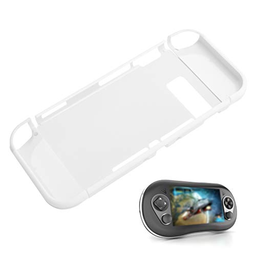 Funda para Gamepad, Fácil de Desmontar, Diseño Dividido, Fácil de Usar, PC + ABS Mateial, Carcasa para Gamepad con Mango en Forma de Arco para Viajes, para el Hogar, para(Gris Claro + Blanco)