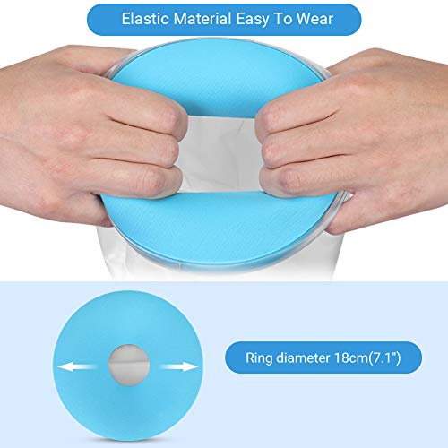 Funda para pies de hierro fundido DOACT para ducha, protector impermeable de hierro fundido para mantener secos los vendajes, fundas de manga para adultos para dedos, talones, tobillos y piernas(66cm)