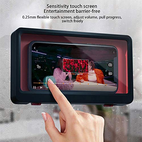 Funda para Teléfono de Pared Impermeable, Ducha Estuche Impermeable, para Teléfonos Móviles de Menos de 6,8 Pulgadas Escuchando Música, Películas en la Bañera, Ducha, Cocina