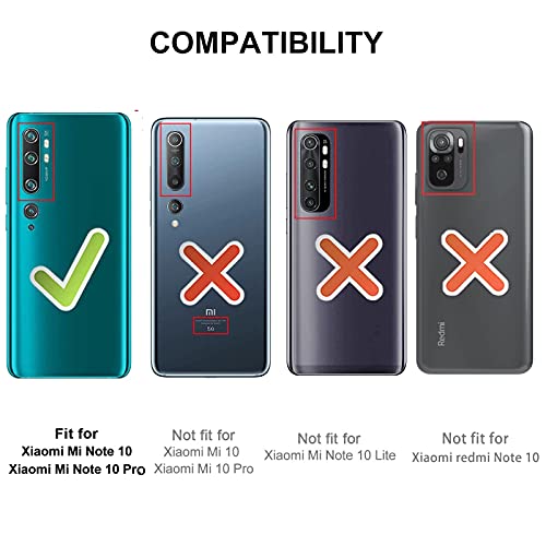 Funda para Xiaomi Redmi Note 10 4G / Note 10 Pro Carcasa con Tapa Cuero PU Flip Case Móvil Cartera Magnético Cover con Función de Soporte para Xiaomi Redmi Note 10 4G / Note 10 Pro, Rojo