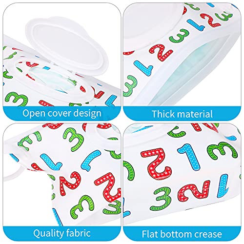 Funda Toallitas Bebe,6 piezas Dispensador de toallitas húmedas Reutilizable Bolsa para Toallitas Húmedas Bolsa toallitas bebe Estuche Bolsa para toallitas húmedas para toallitas húmedas para bebé